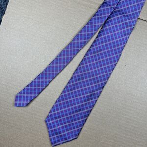 Brooks Brothers Makers Tie Men’s 59”x3.75” Silk Purple Check